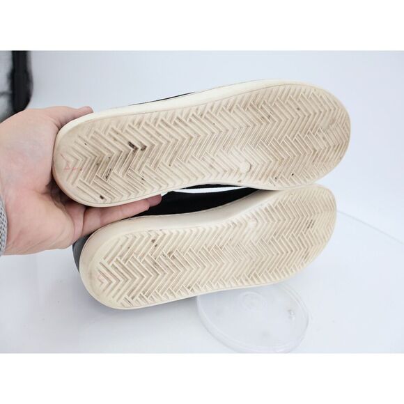 Sezane Jack Trainers Sneakers Womens Size EU 39 US 8 Black Leather Modern Shoes - Picture 8 of 14